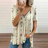 Floral Print Casual Blouse